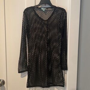 Balance collection Black mesh cover up long sleeves.  Like new. Never worn